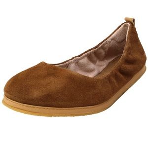 TOMS Olivia Ballet Flats, Sz 8 Brown Suede